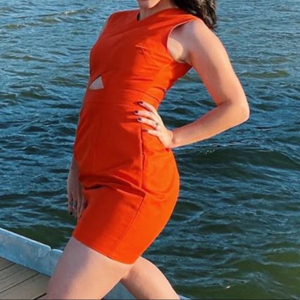Orange Kate spade Saturday dress
